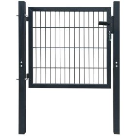 2D Fence Gate (Single) Anthracite Gray 41.7"x51.2"