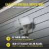 Two Head LED Solar Motion Sensing Security Flood Light, Outdoor, 1500 Lumens