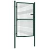 Fence Gate Steel 39.4"x49.2" Green