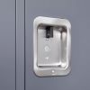 1 Door 66"H Metal Lockers With Lock for Employees,Storage Locker Cabinet for Home Gym Office School Garage,Gray