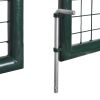 Fence Gate Steel 120.5"x59.1" Green