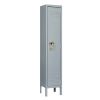 1 Door 66"H Metal Lockers With Lock for Employees,Storage Locker Cabinet for Home Gym Office School Garage,Gray