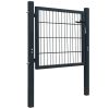 2D Fence Gate (Single) Anthracite Gray 41.7"x51.2"