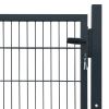 2D Fence Gate (Single) Anthracite Gray 41.7"x51.2"