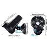 4-Pack LED Solar Motion Sensor Lights, CCTV-Like Wireless Outdoor Wall Lighting, Black
