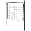 Garden Fence Gate 39.4"x39.4" Anthracite