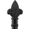 Double Door Fence Gate with Spear Top 157.5"x78.7"