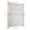 Garden Gate 39.4"x49.2" Stainless Steel