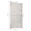 Garden Gate 39.4"x70.9" Stainless Steel
