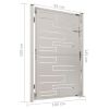 Garden Gate 39.4"x59.1" Stainless Steel
